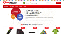 Desktop Screenshot of narozeniny.sportobchod.cz